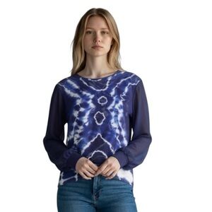 Young Fabulous & Broke Sheer Tie Dye Top